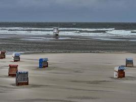 am Strand der Insel Juist foto