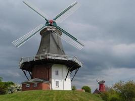 Der Hafen von Greetsiel in Deutschland foto