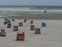 am Strand der Insel Juist foto