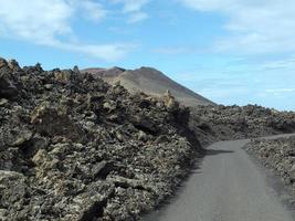 Vulkaninsel Lanzarote in Spanien foto