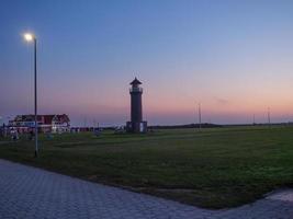 Sonnenuntergang auf der Insel Juist foto