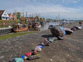 Der Hafen von Greetsiel in Deutschland foto