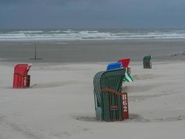 am Strand der Insel Juist foto