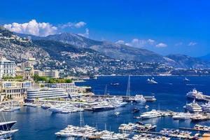 Hafen mit Yachten in La Condamine, Monte Carlo, Monaco, Côte d'Azur, Côte d'Azur foto