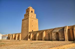 alte große Moschee, Kairouan, Wüste Sahara, Tunesien, Afrika, foto