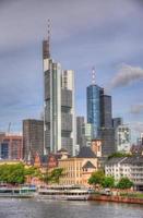 Wolkenkratzer in Frankfurt, Hessen, Deutschland foto