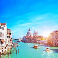 Venedig, Italien. Canal Grande und der Gruß foto