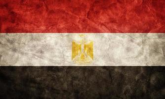 Ägypten-Grunge-Flagge. Artikel aus meiner Vintage-Retro-Flaggen-Sammlung foto