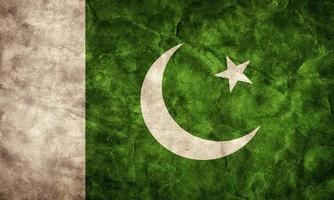 Pakistan-Grunge-Flagge. Artikel aus meiner Vintage-Retro-Flaggen-Sammlung foto
