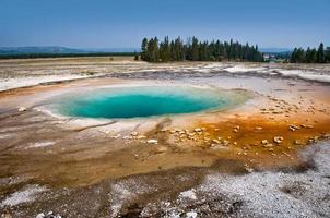 türkisfarbener Pool, Yellowstone-Nationalpark, USA foto