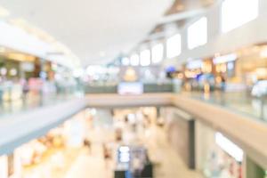 abstraktes Unschärfe-Einkaufszentrum und Einzelhandelsgeschäft für den Hintergrund foto
