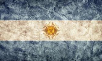 Argentinien-Grunge-Flagge. Artikel aus meiner Vintage-Retro-Flaggen-Sammlung foto
