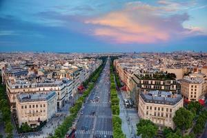 Avenue des Champs-Elysees in Paris, Frankreich foto