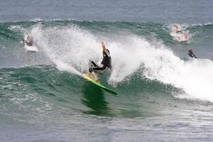 Surfen mit einem Longboard