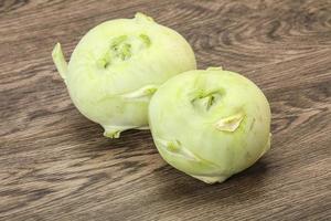 vegane Küche - roher Kohlrabi-Kohl foto