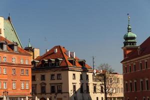 Schlossplatz in Warschau, Polen foto