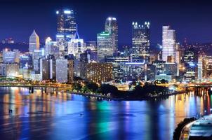 Innenstadt von Pittsburgh Skyline foto