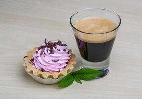 Kuchen mit Espresso foto