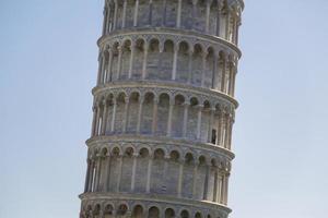 turm von pisa in der toskana foto