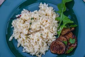 Risotto mit Auberginen foto