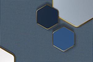 3d wallpaper hexagon gold modern color network tech inovative foto