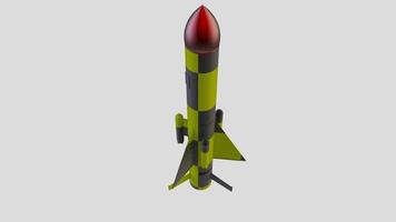 rakete rakete krieg konflikt munition sprengkopf nuklear militar waffe nuke 3d illustration raumschiff foto