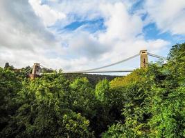 HDR-Clifton-Hängebrücke in Bristol foto