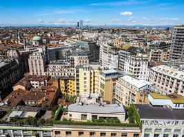 hdr-luftaufnahme von mailand, italien foto