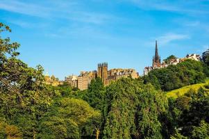 hdr edinburgh castle in schottland foto