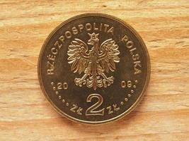 2 zloty münze polen währung foto