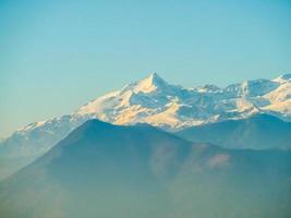 hdr-alpen von turin, italien aus gesehen foto