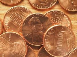 1-Cent-Münzen, Vereinigte Staaten foto