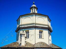 hdr monte cappuccini kirche in turin foto