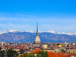 hdr-luftaufnahme von turin foto