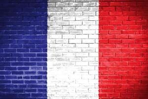 frankreich flagge wand textur hintergrund foto