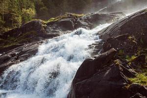 Bunte Bergszenen in Norwegen. schöne Landschaft von Norwegen, Skandinavien. Norwegen Berglandschaft. Natur im Sommer. foto