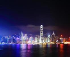 Hong Kong in der Nacht foto