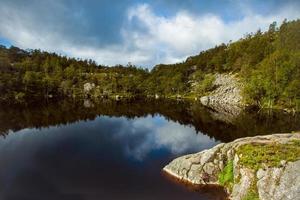 Bunte Bergszenen in Norwegen. schöne Landschaft von Norwegen, Skandinavien. Norwegen Berglandschaft. Natur im Sommer. foto