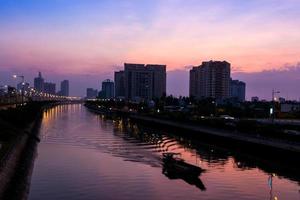 Sonnenaufgangszeit bei Saigon Ho Chimin