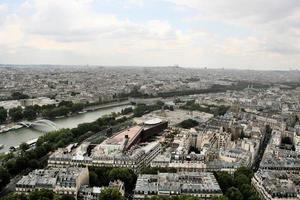 eine luftaufnahme von paris foto