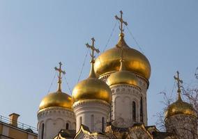 die kathedrale der verkündigung im kreml, moskau, russland foto