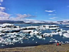 Die Jökulsarlon-Gletscherlagune in Island foto