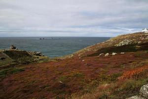 ein Blick auf die Küste von Cornwall bei Lands End foto