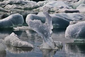 Die Jökulsarlon-Gletscherlagune in Island foto