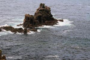 ein Blick auf die Küste von Cornwall bei Lands End foto