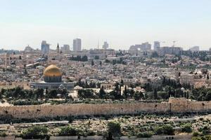 ein Panoramablick auf Jerusalem foto