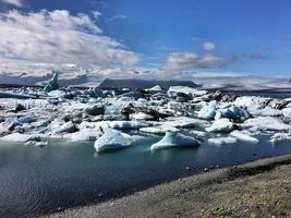 Die Jökulsarlon-Gletscherlagune in Island foto