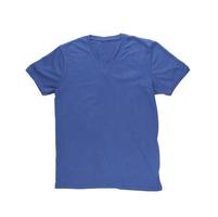 blaues T-Shirt der Männer mit Beschneidungspfad. foto