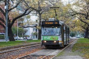 melbourne, australien - 7. juni 2015 - melbourne tram das kultige berühmte transportmittel in der stadt melbourne. foto