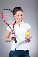 Tennisspielerin foto